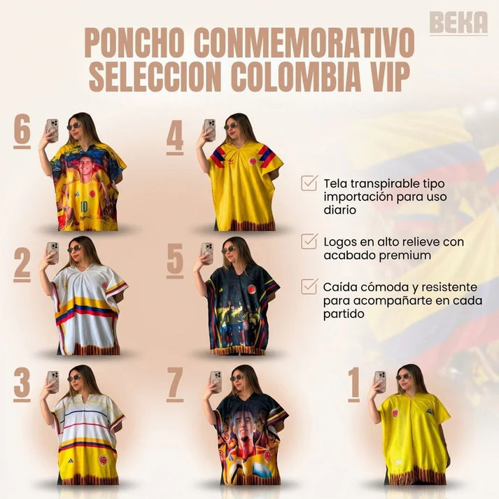 PONCHO SELECCION COLOMBIA